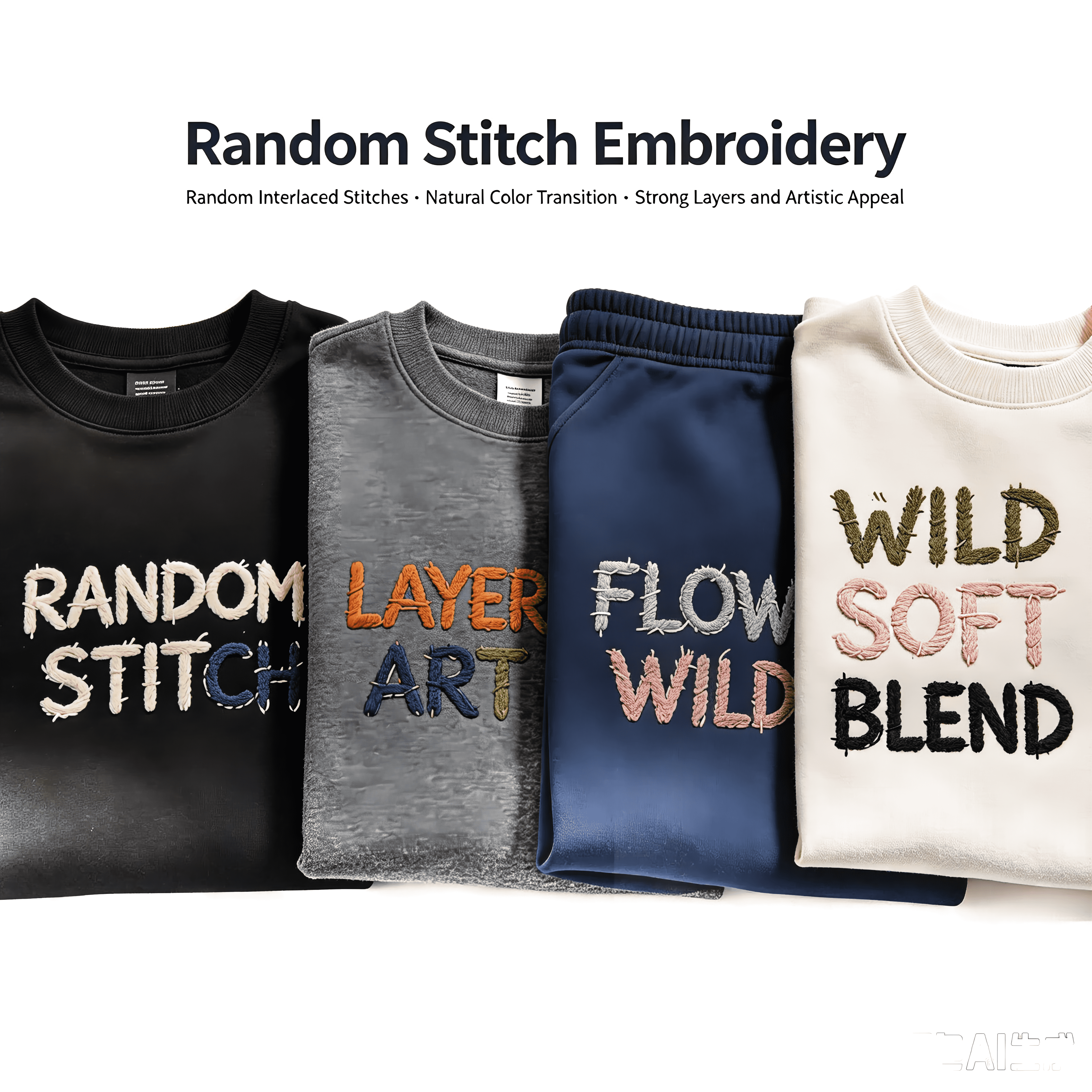 Random Stitch Embroidery