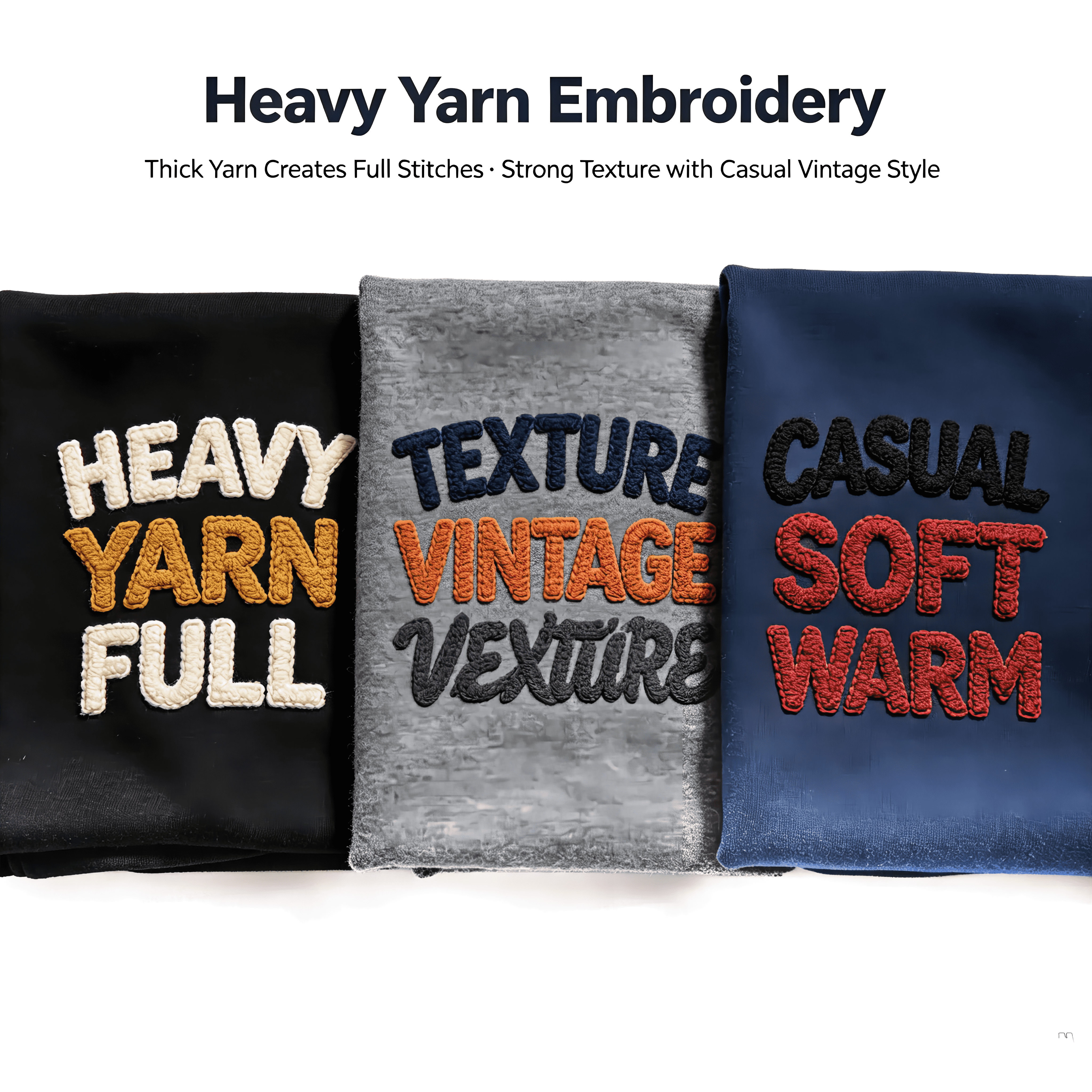 Heavy Yarn Embroidery